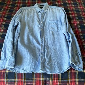 J Crew linen slim fit button down